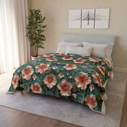 Classic 3D Chinoiserie Design - Soft Polyester Blanket