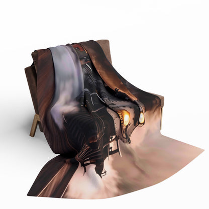 Steam Train #1 - Arctic Fleece Blanket - UK, USA