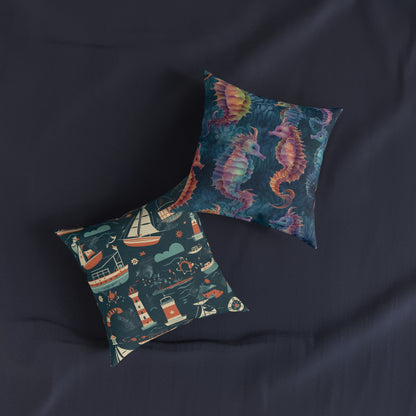 Nautical View - Square Pillow - UK