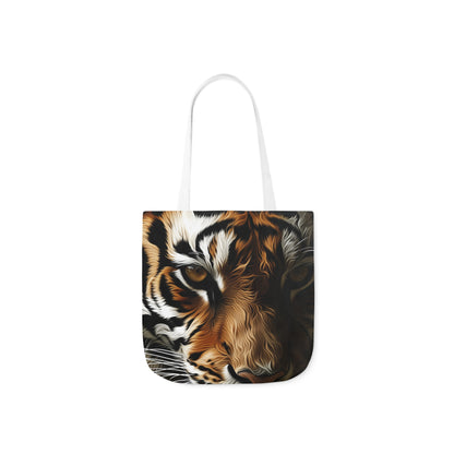 Tiger - Polyester Canvas Tote Bag (AOP)