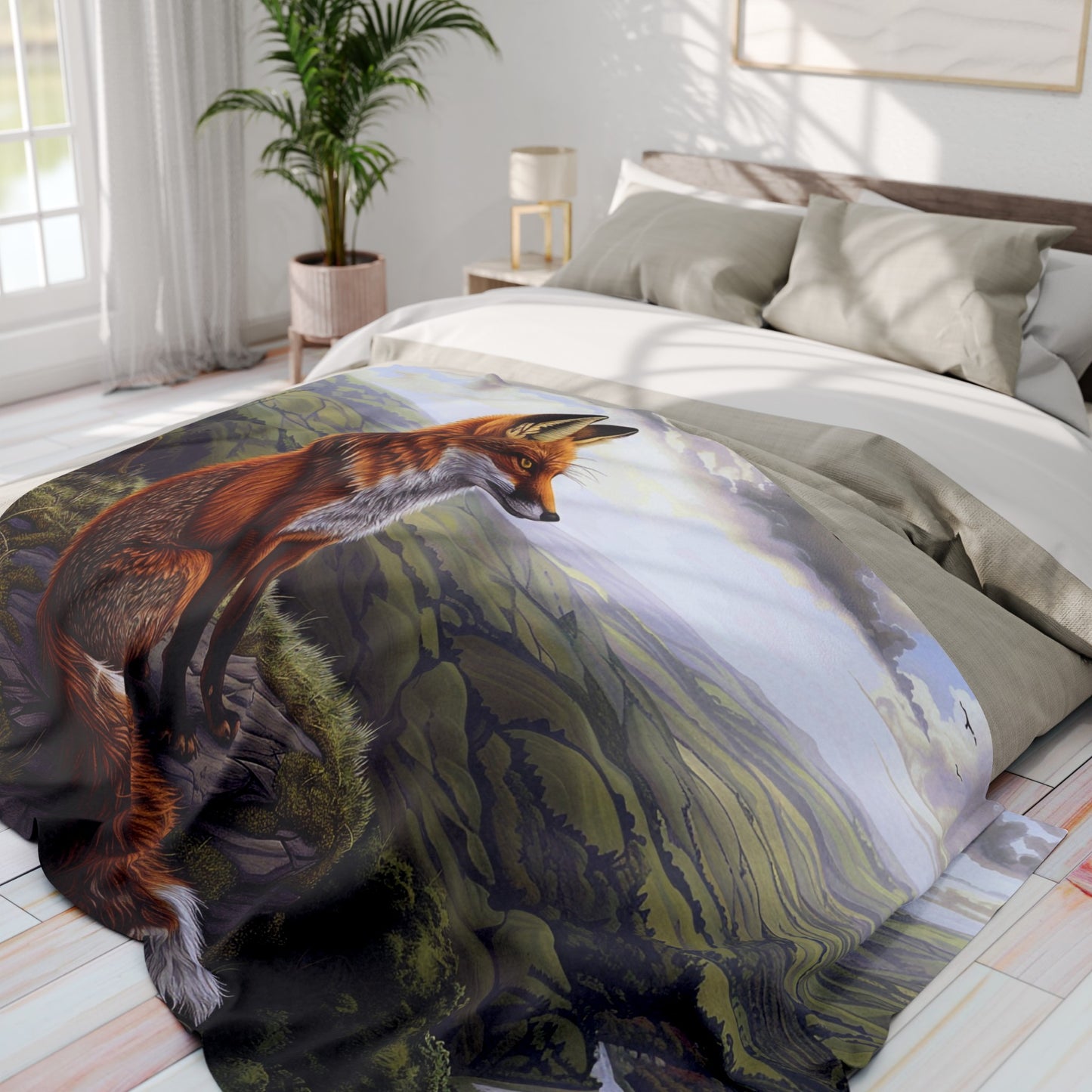 Valley View #1 Arctic Fleece Blanket - UK