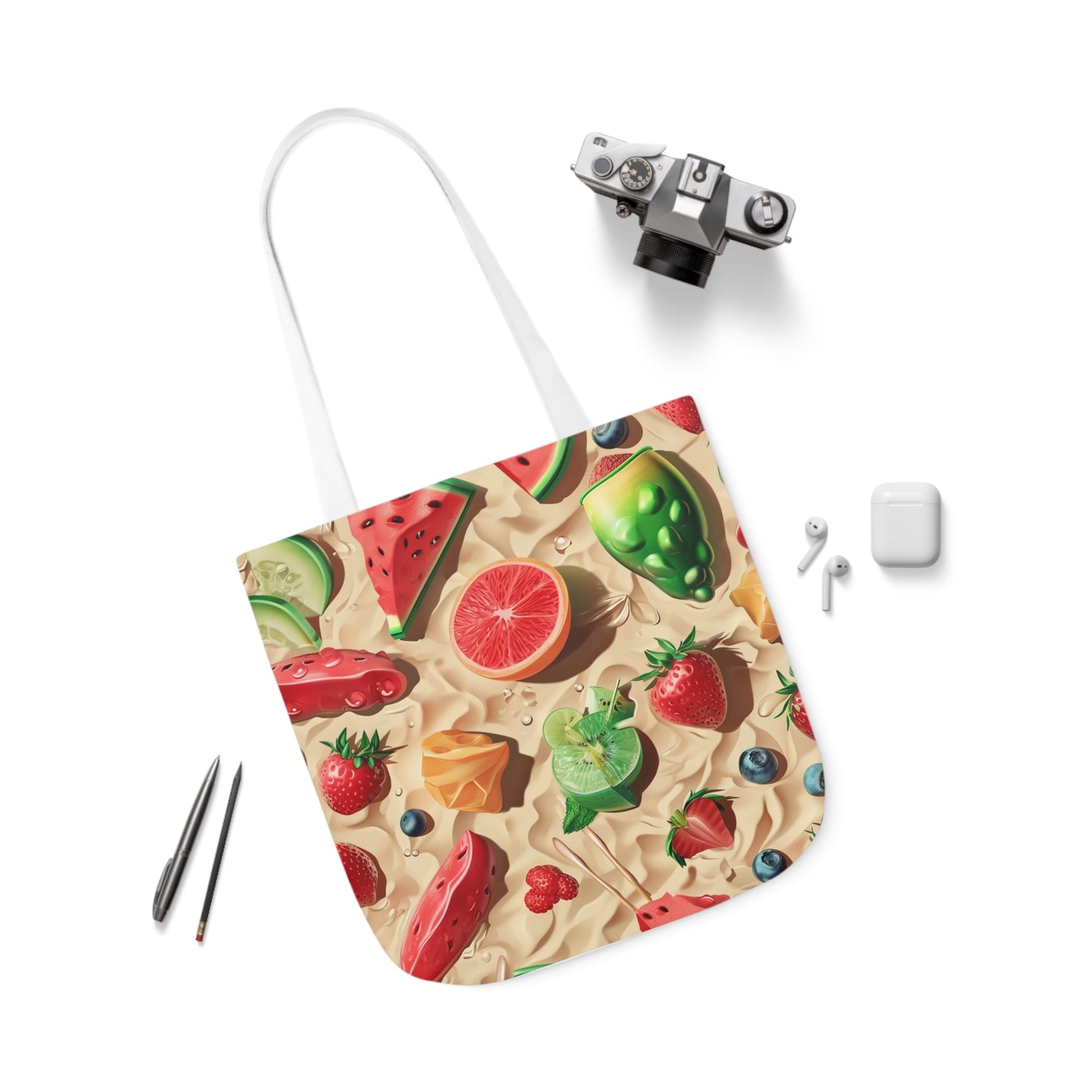 Summertime #5 - Polyester Canvas Tote Bag (AOP)