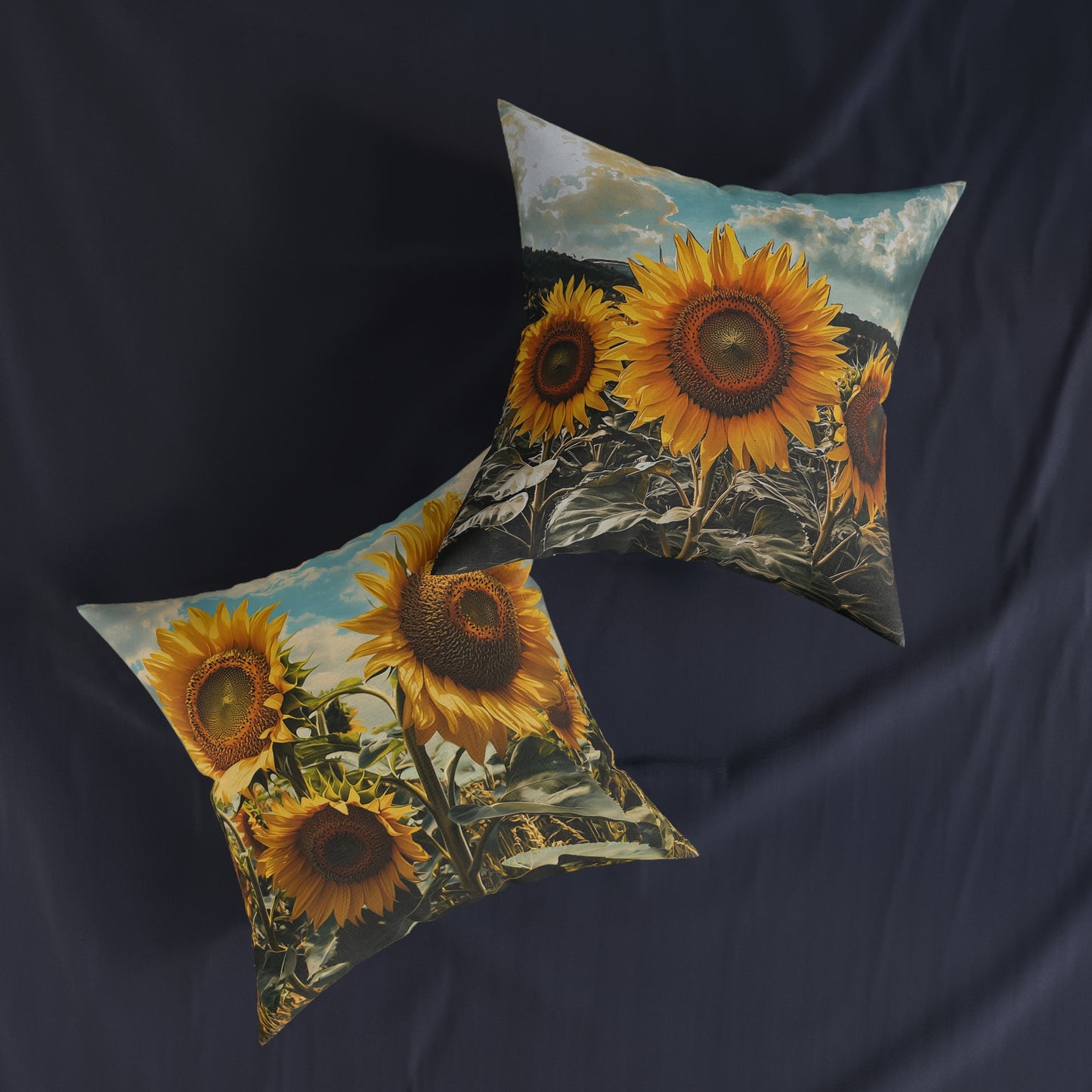 Sunflower Double - Square Pillow - UK