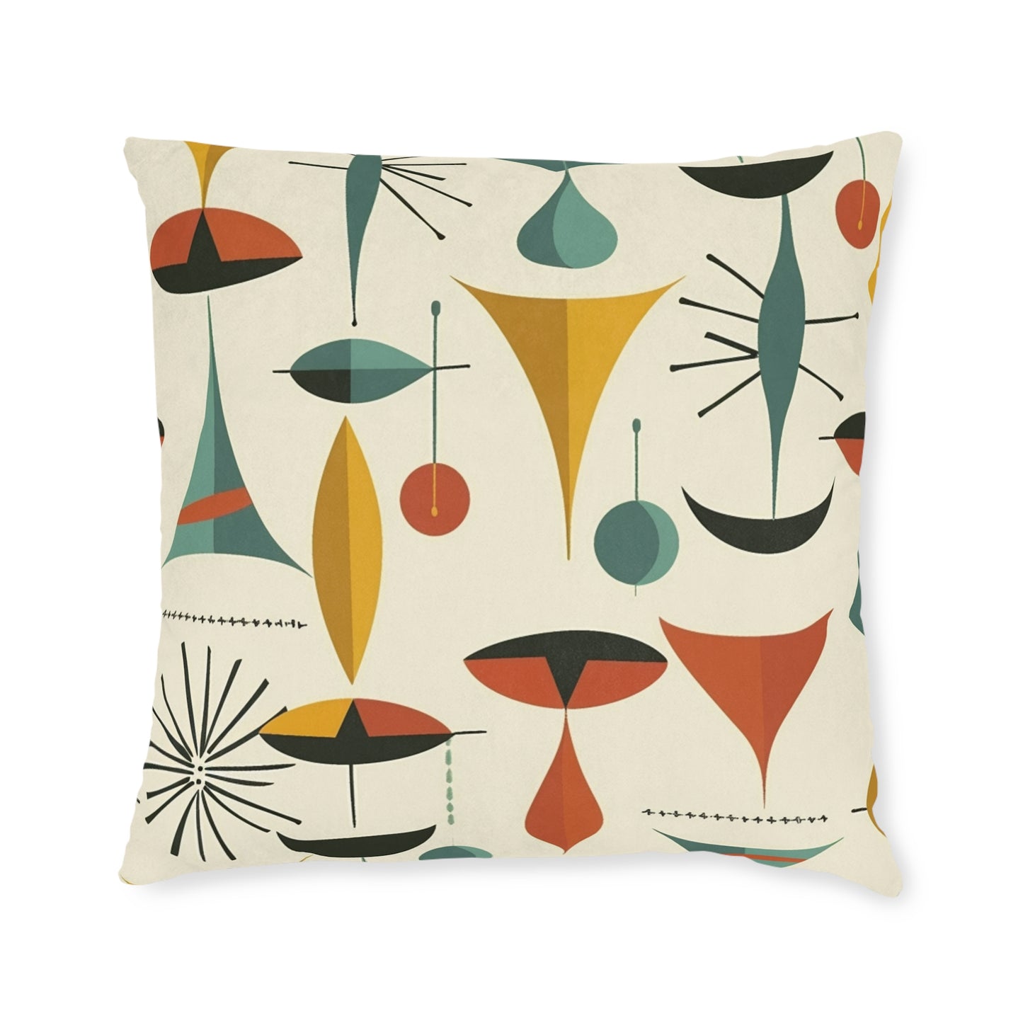 1950s Retro - Square Pillow - UK