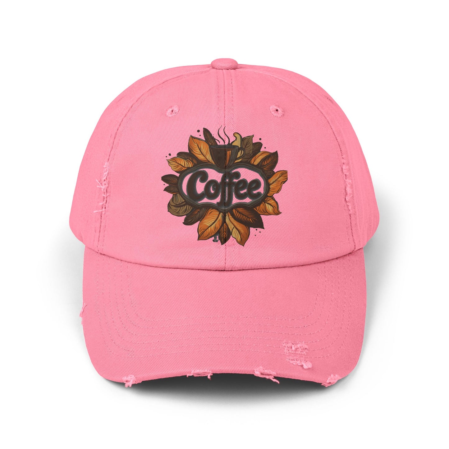 Vintage Style Hat 3 for Coffee Lovers - Unisex Distressed Coffee Cap - USA