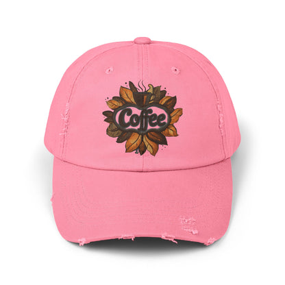 Vintage Style Hat 3 for Coffee Lovers - Unisex Distressed Coffee Cap - USA