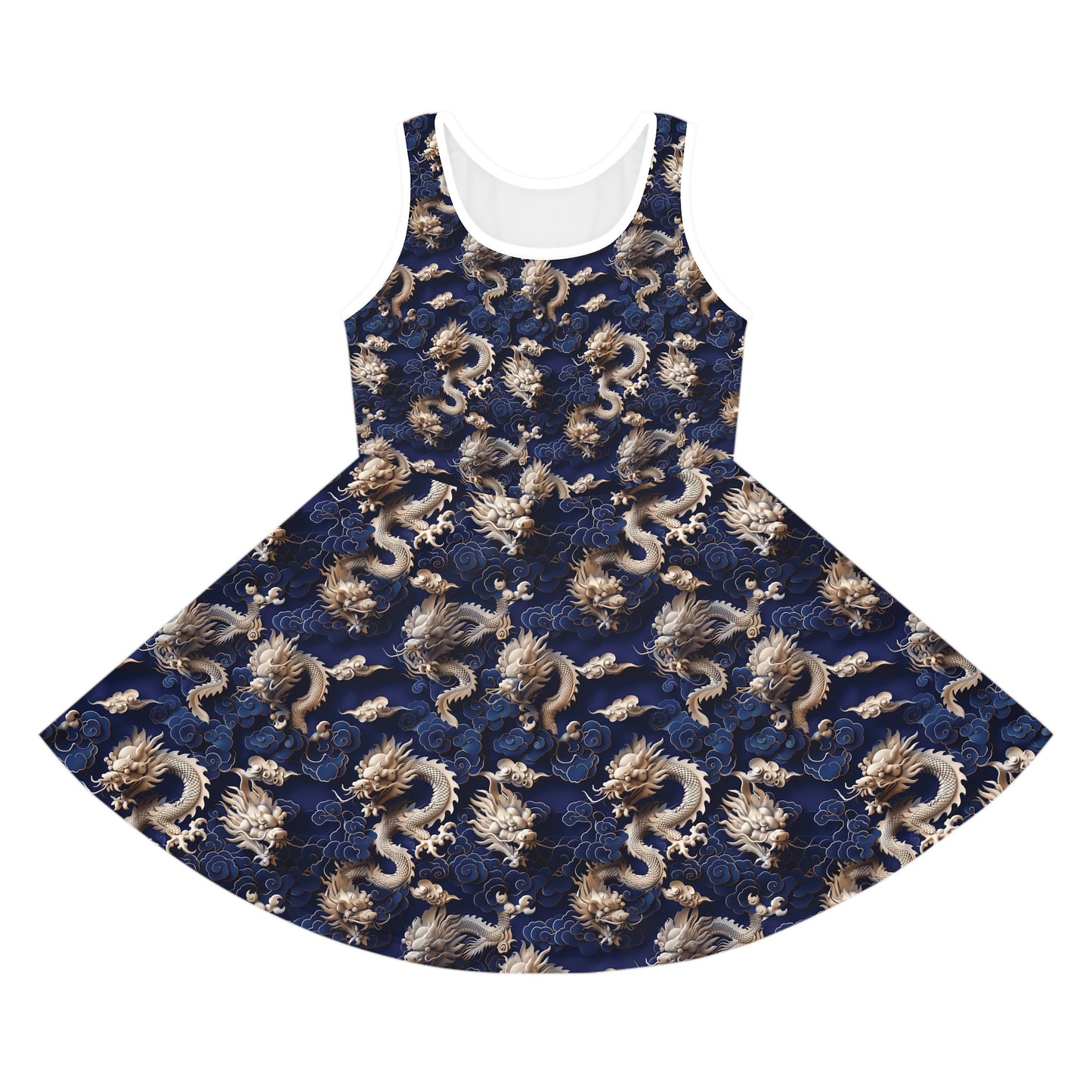 Blue Mandarin - Girls' Sleeveless Sundress - China Only