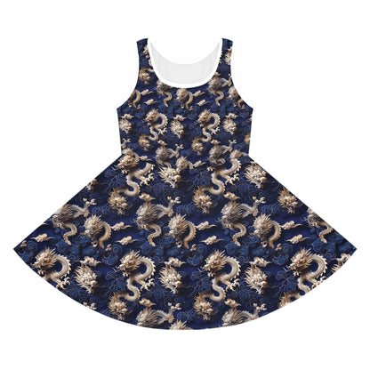 Blue Mandarin - Girls' Sleeveless Sundress - China Only
