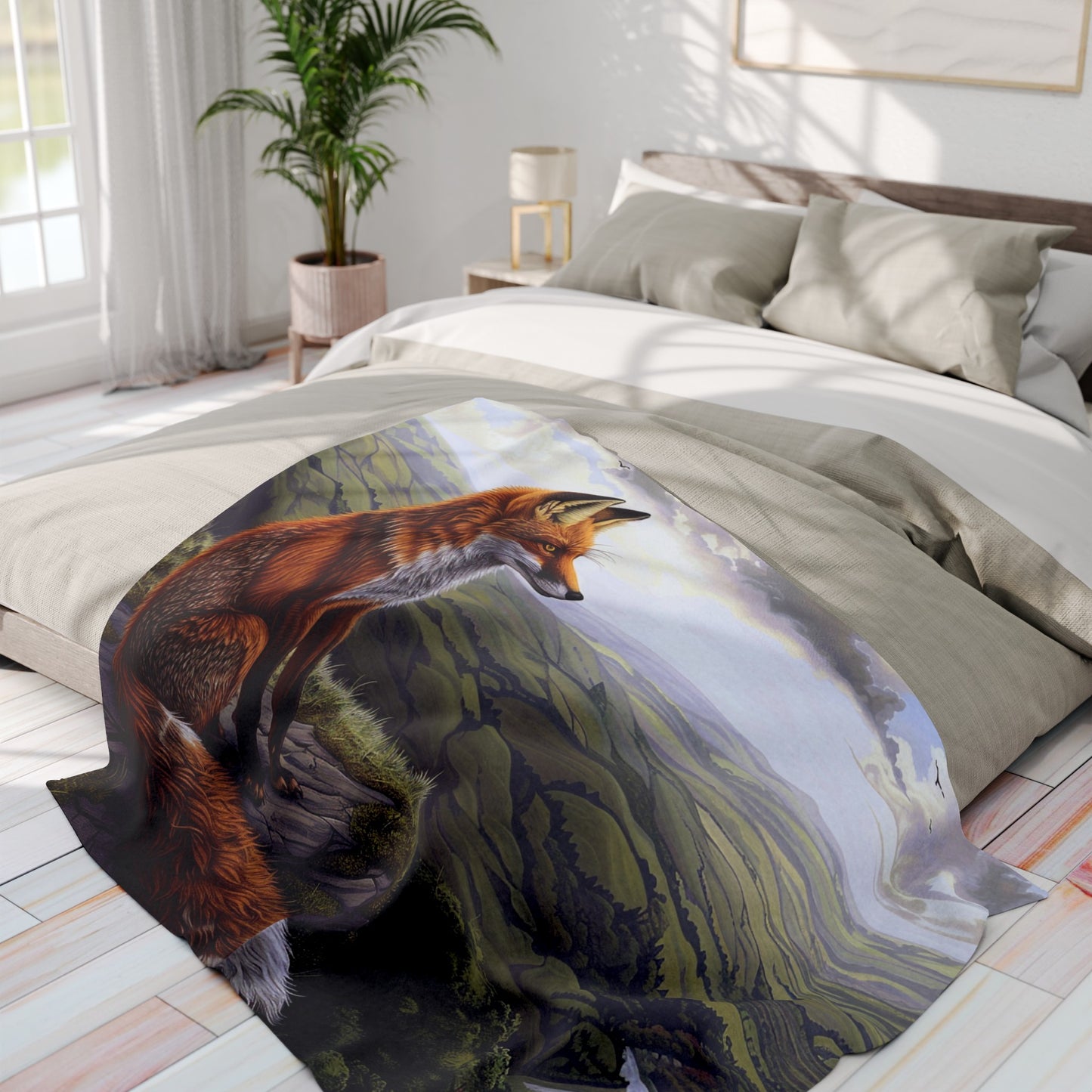 Valley View #1 Arctic Fleece Blanket - UK