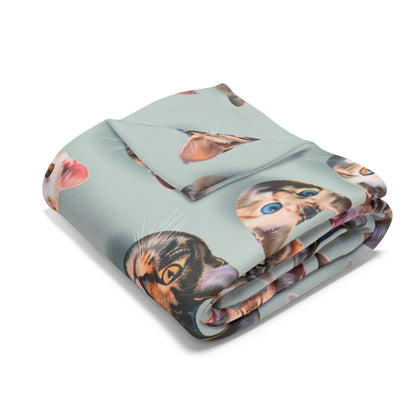 Cat Collage Arctic Fleece Blanket  -  USA