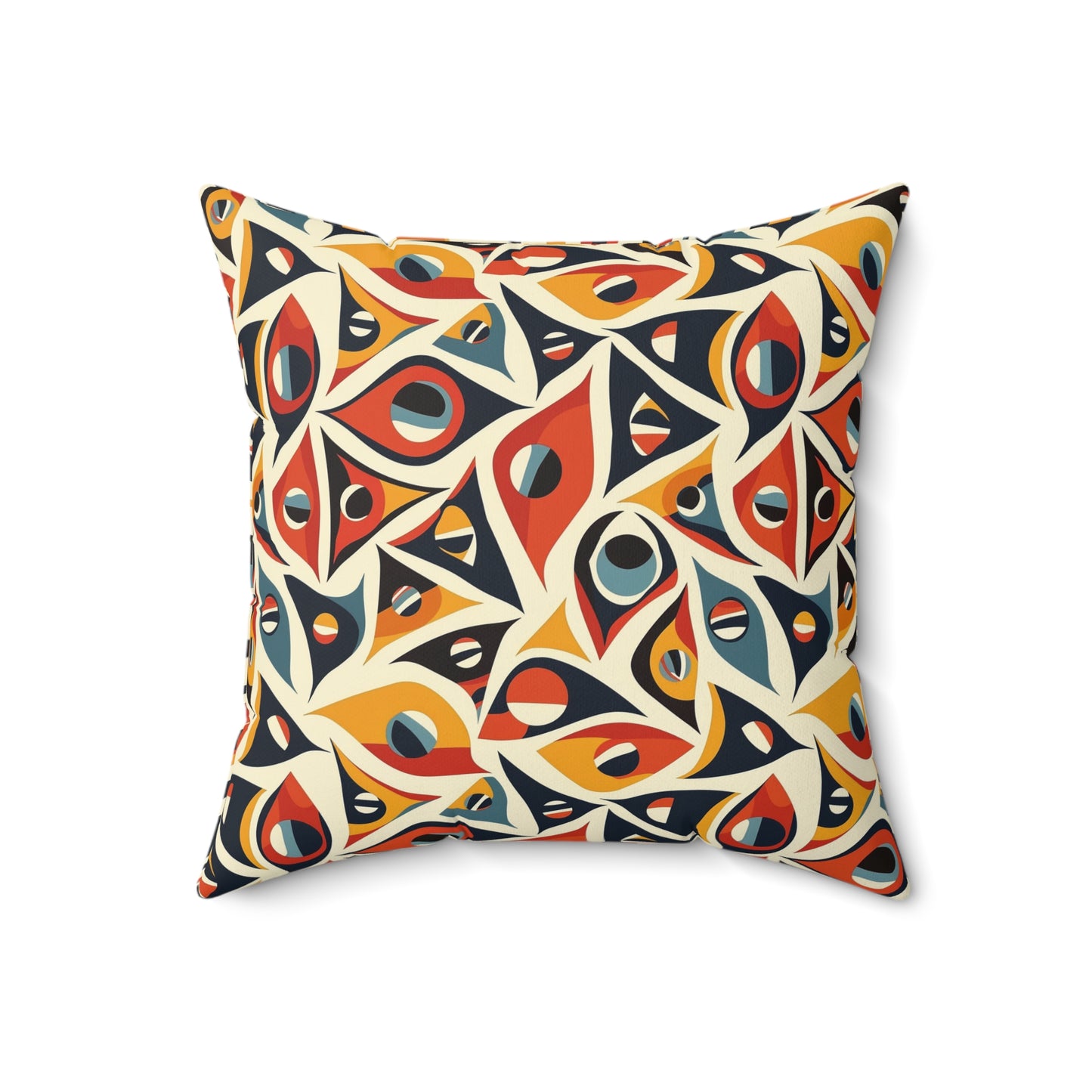 1960's America #1 Spun Polyester Square Pillow USA