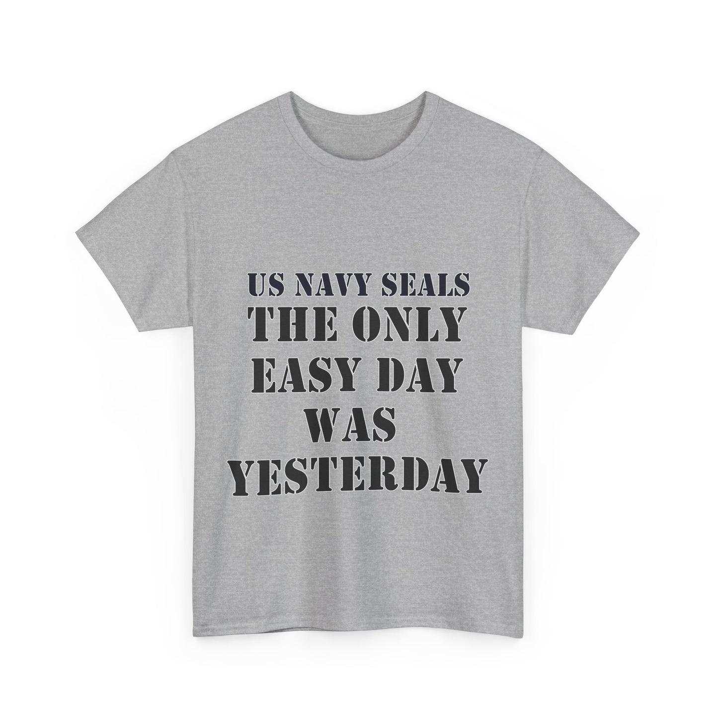 US Navy Seals Motivational Tee - Unisex Heavy Cotton Tee for Veterans and Supporters UK