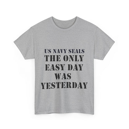 US Navy Seals Motivational Tee - Unisex Heavy Cotton Tee for Veterans and Supporters UK